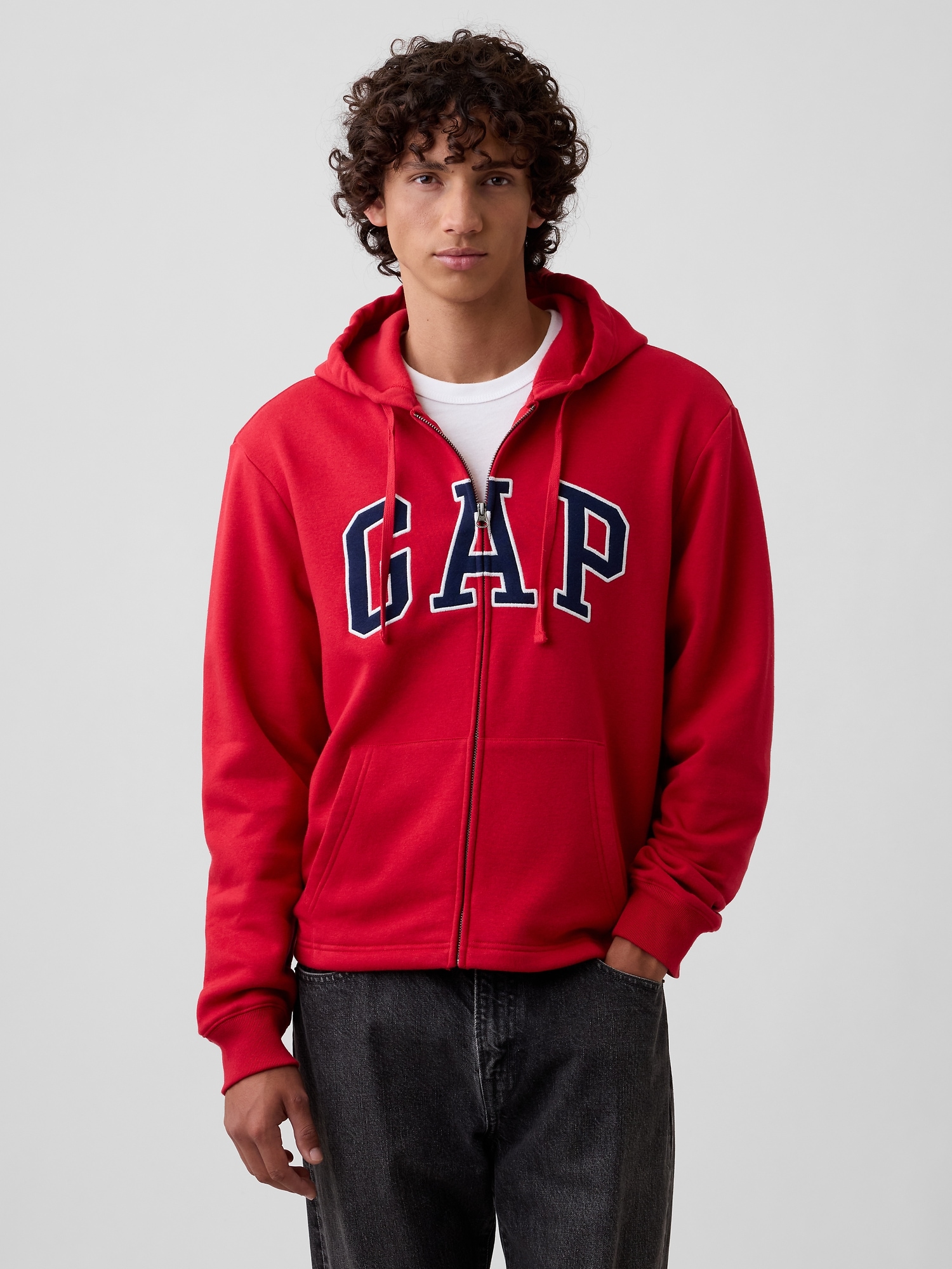 Adult Boxy Gap Logo Zip Hoodie