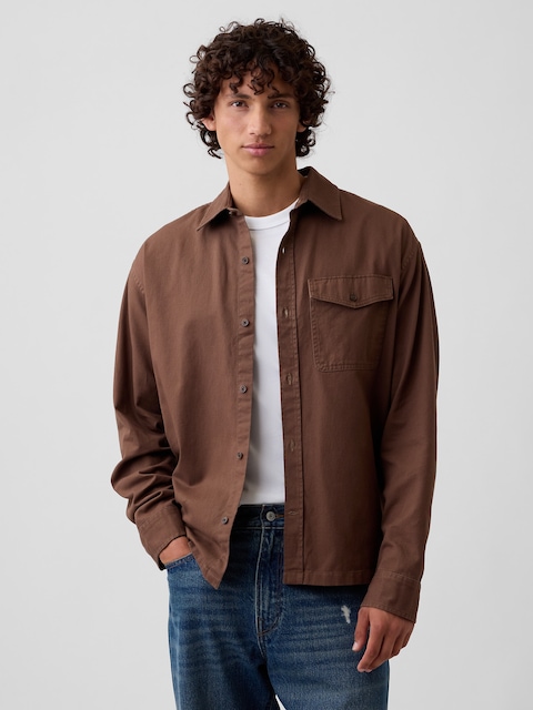 Twill Shirt in Boxy Fit