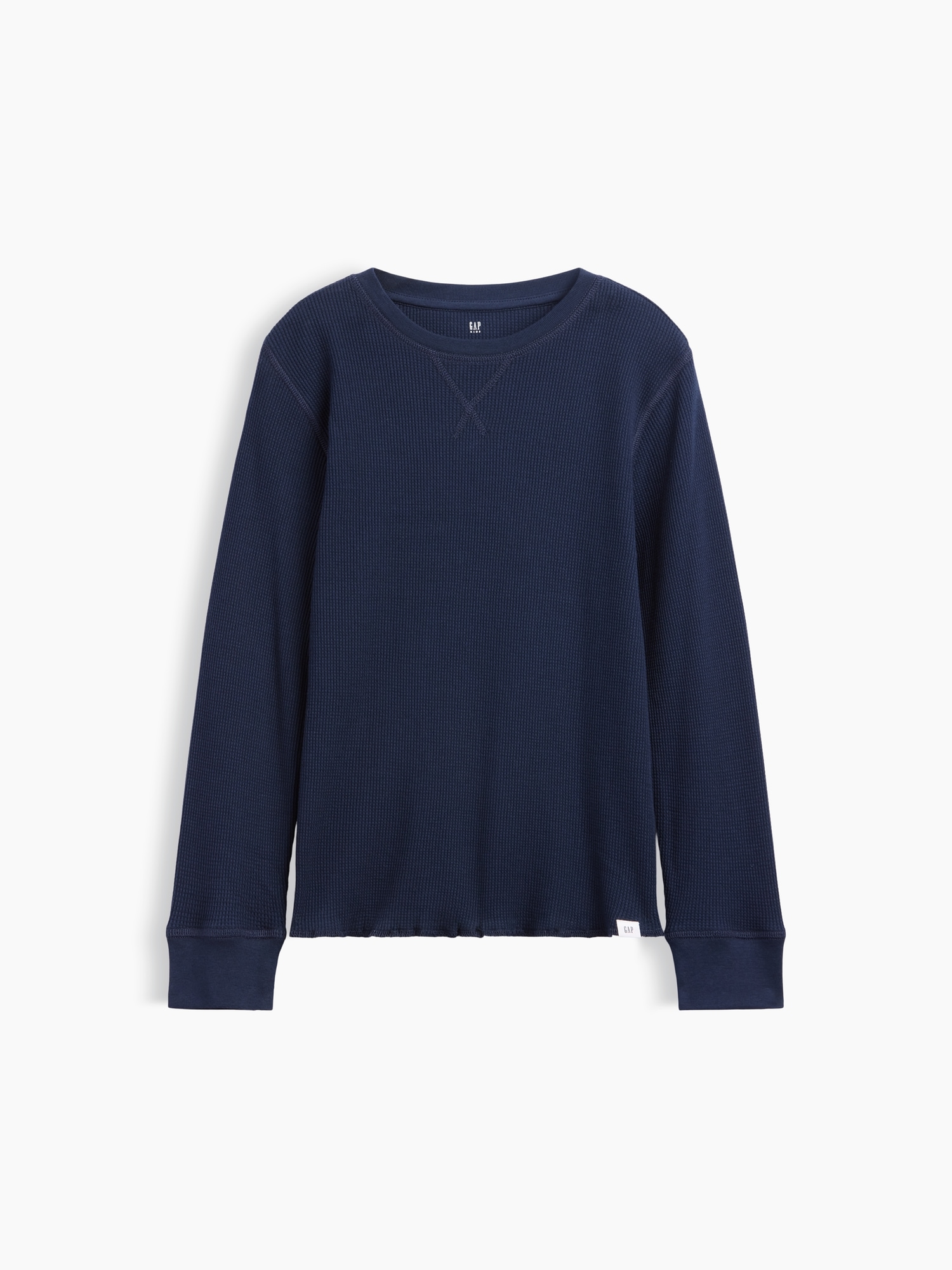 Kids Waffle-Knit Crewneck T-Shirt
