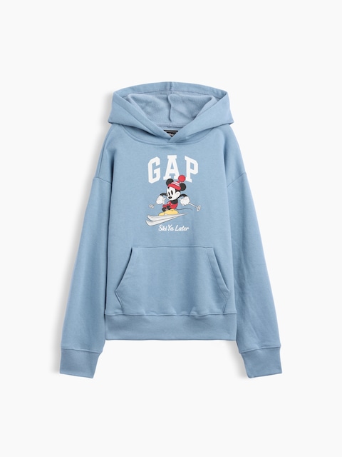 GapKids × Disney Mickey Mouse Relaxed Logo Hoodie