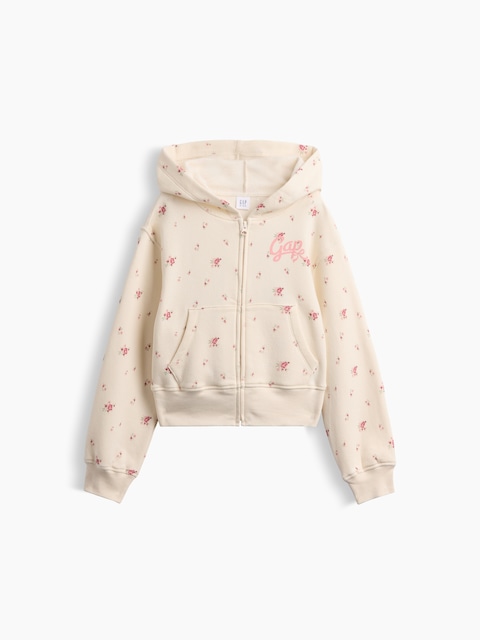 Kids Relaxed Print French Terry Zip Hoodie