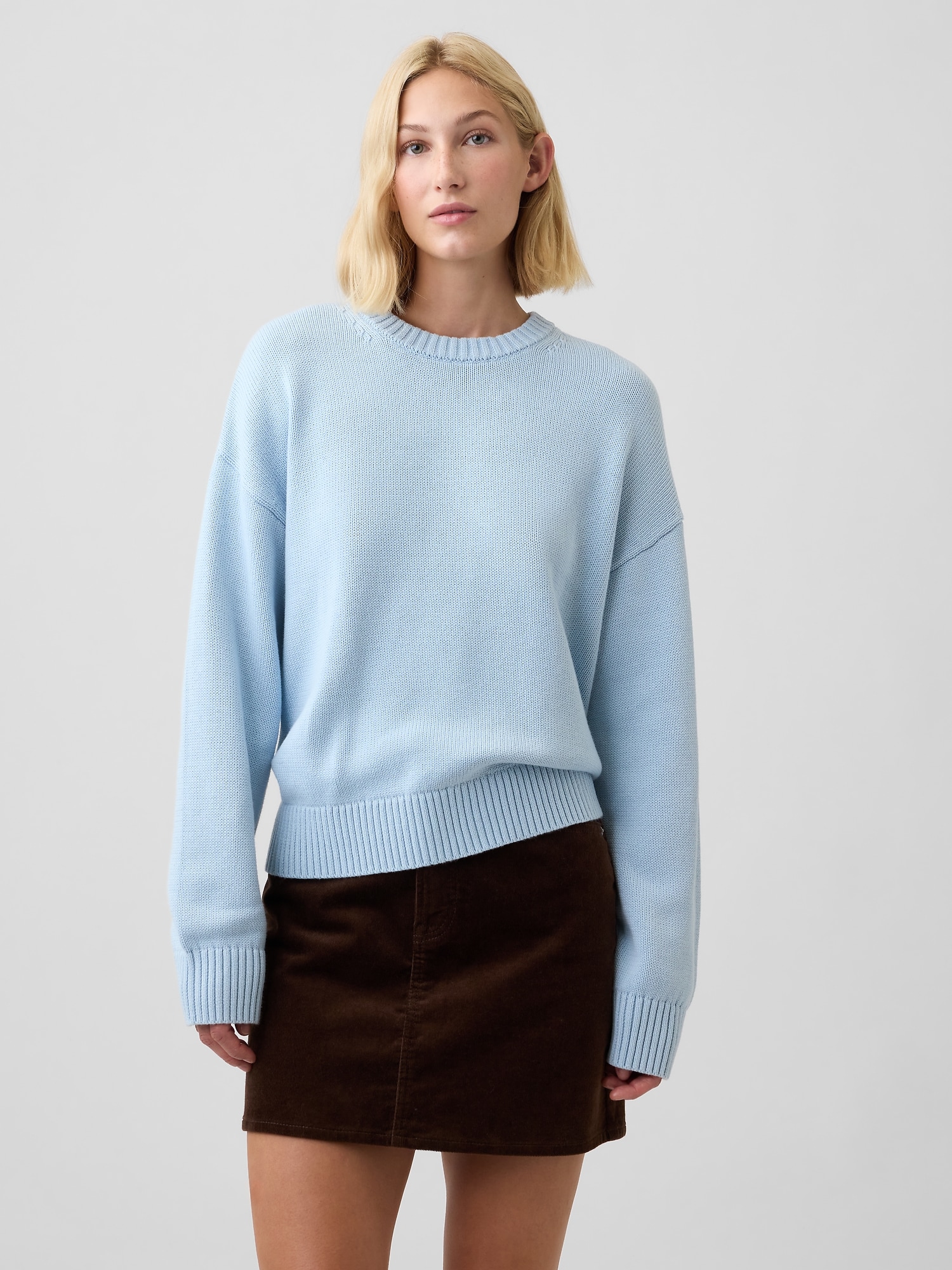 Relaxed Stripe Crewneck Sweater