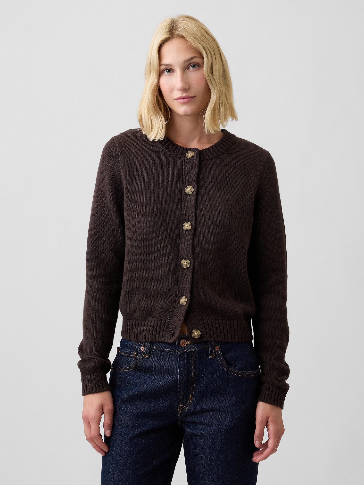 Crewneck Cardigan