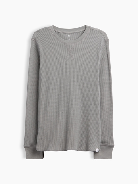 Kids Waffle-Knit Crewneck T-Shirt