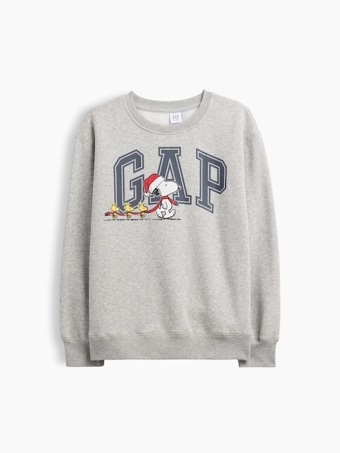 GapKids Peanuts Relaxed X-Mas Logo Sweatshirt