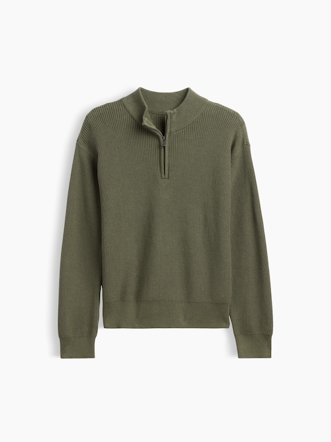 Kids Relaxed Quarter-Zip Sweater