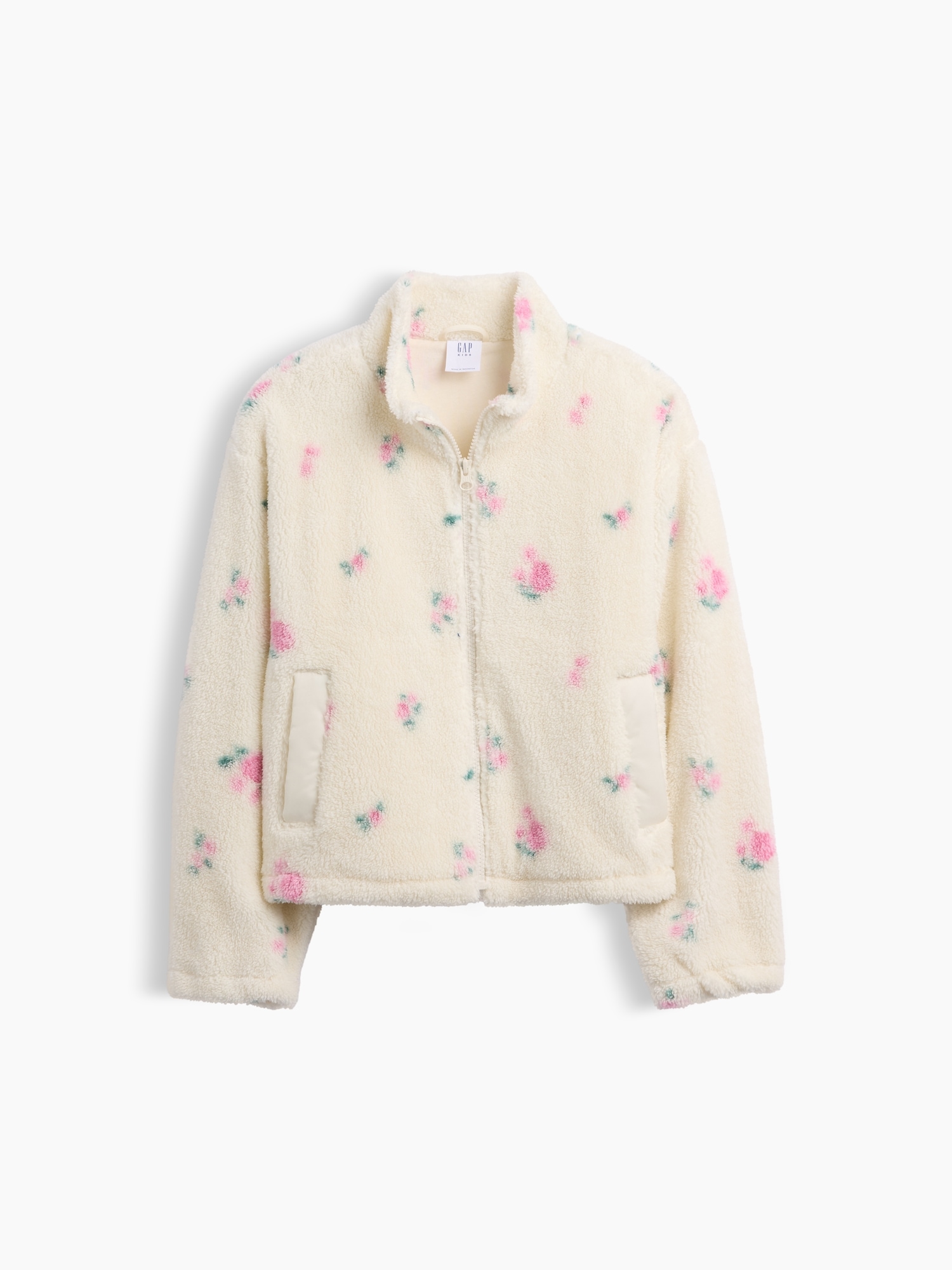 Kids Relaxed Print Sherpa Jacket