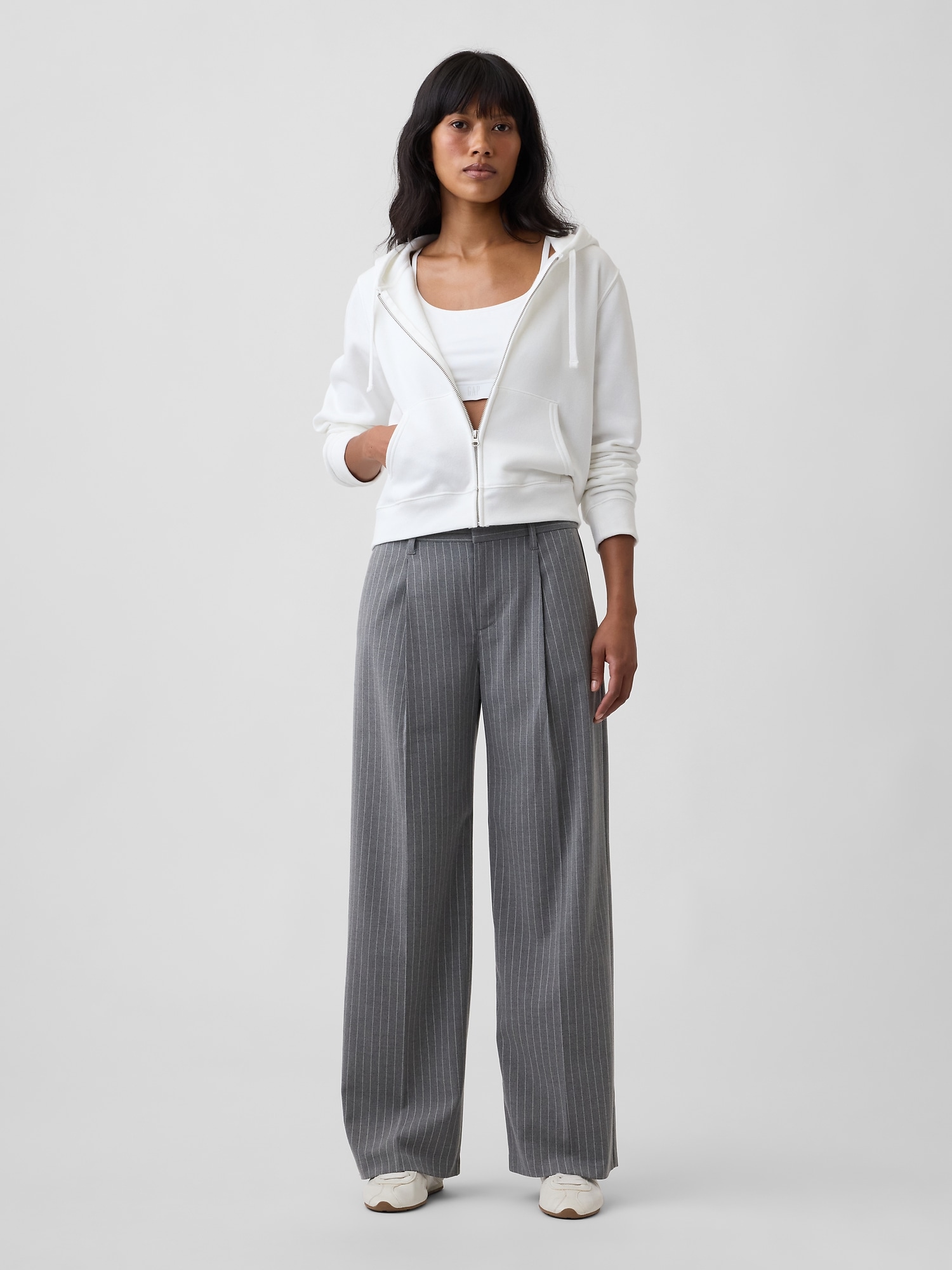 Recycled Wide-Leg Trousers