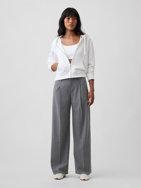 Recycled Wide-Leg Trousers