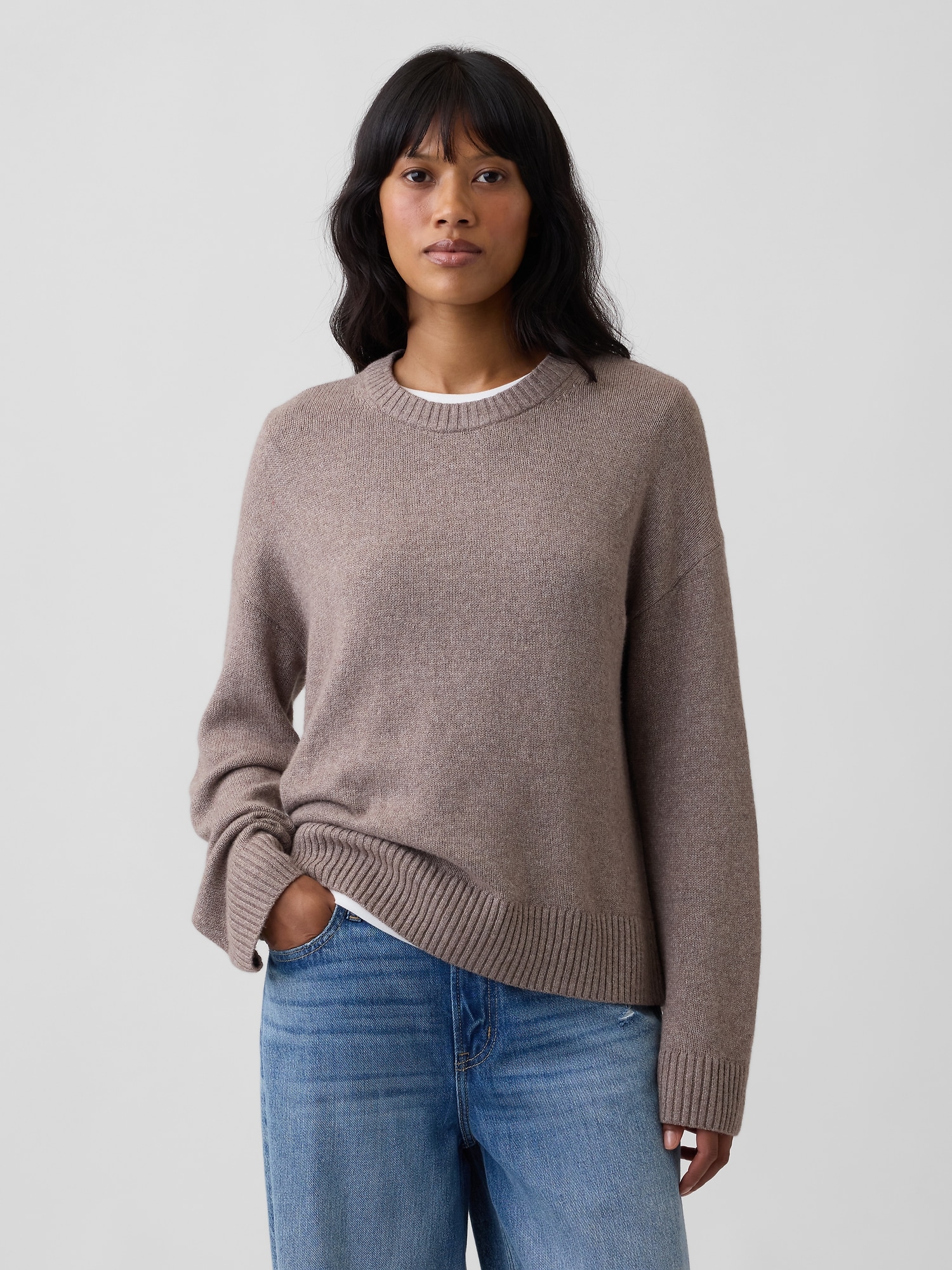 Cashsoft Relaxed Crewneck Sweater