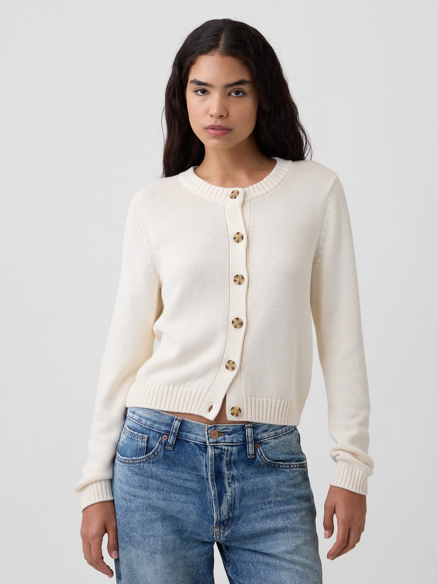 Crewneck Cardigan
