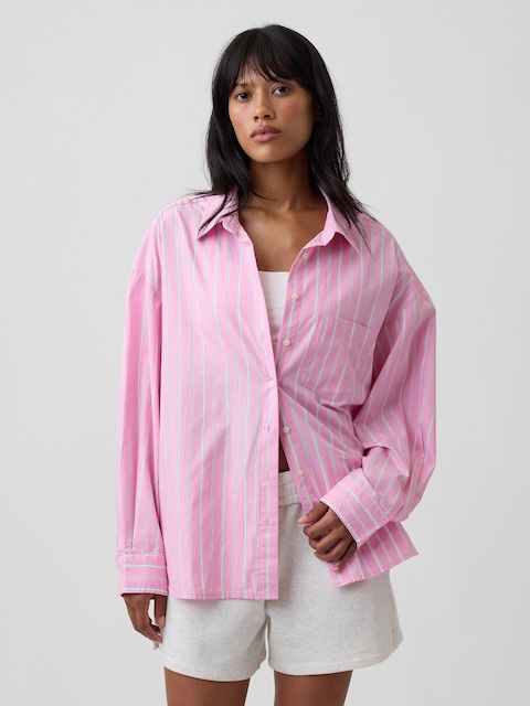 Oversized Shirt in Poplin
