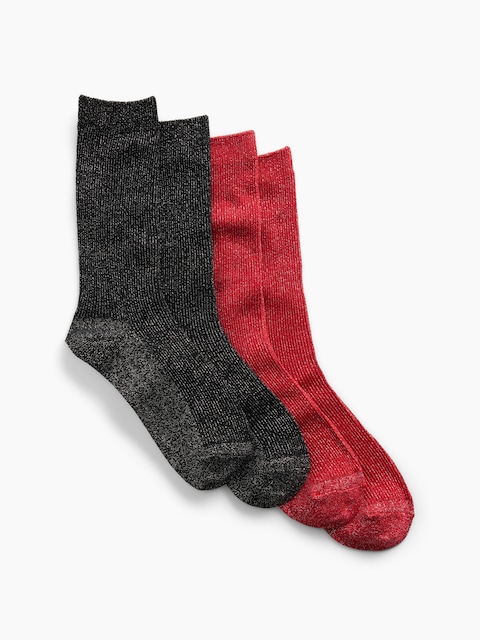 Sparkle Crew Socks (2-Pack)