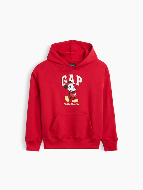 GapKids × Disney Mickey Mouse Relaxed Logo Hoodie