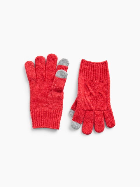 Kids Recycled Cable-Knit Gloves