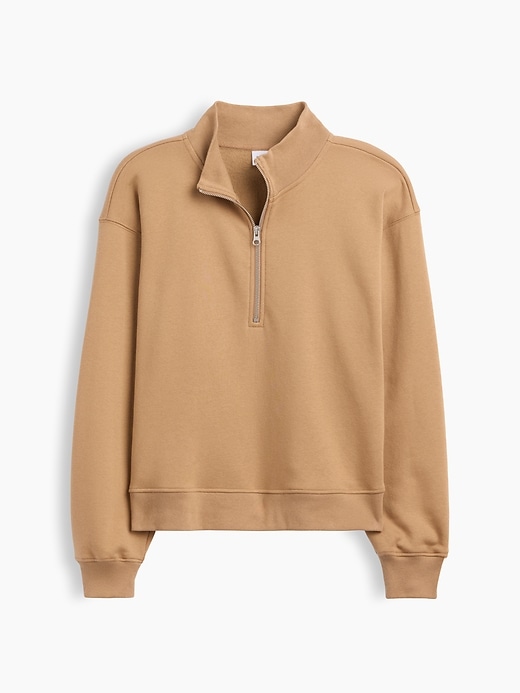 ダッフィー Relaxed Fleece Half-Zip Sweatshirt | Gap Factory
