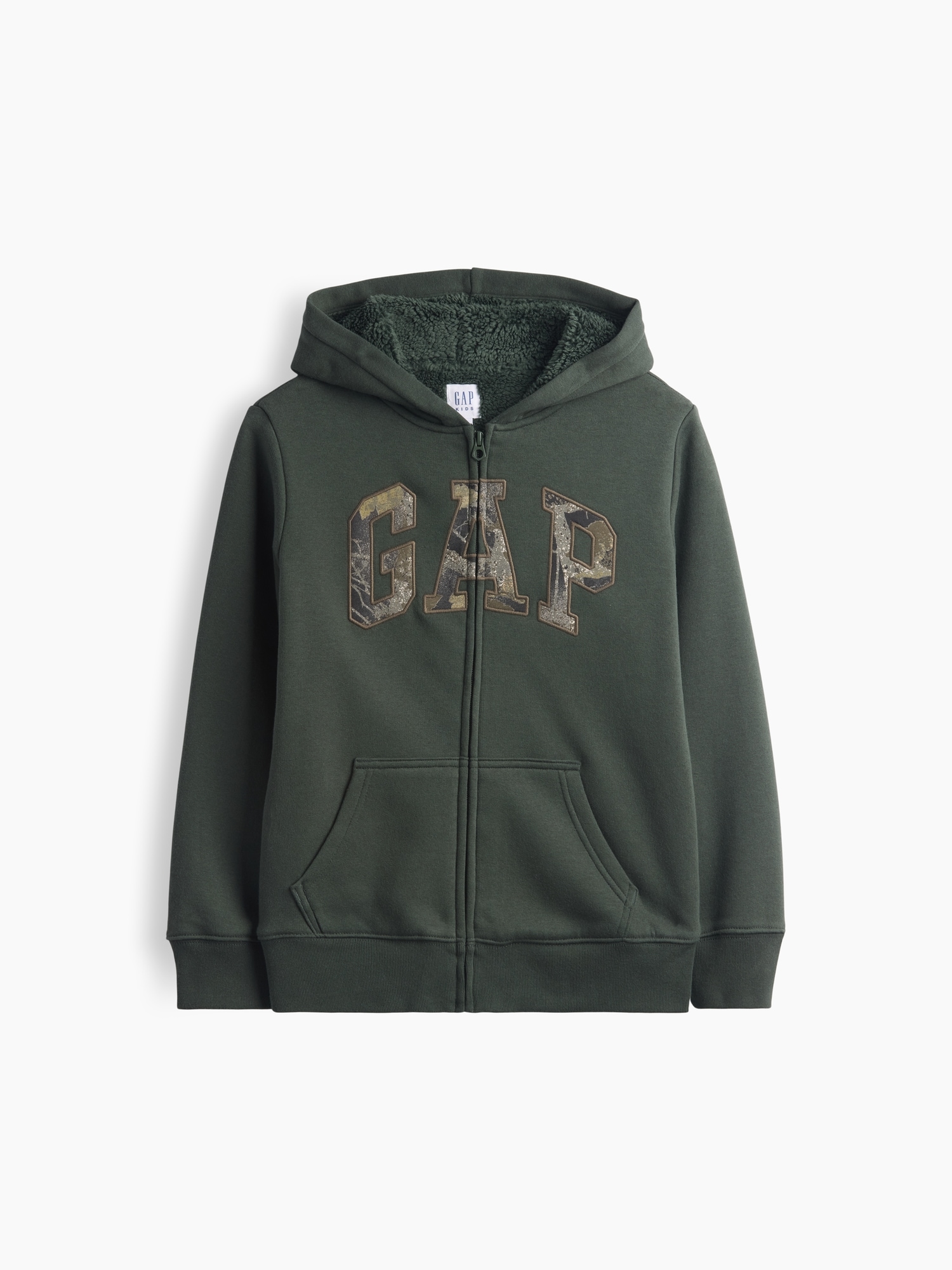 Kids Sherpa-Lined Zip Hoodie