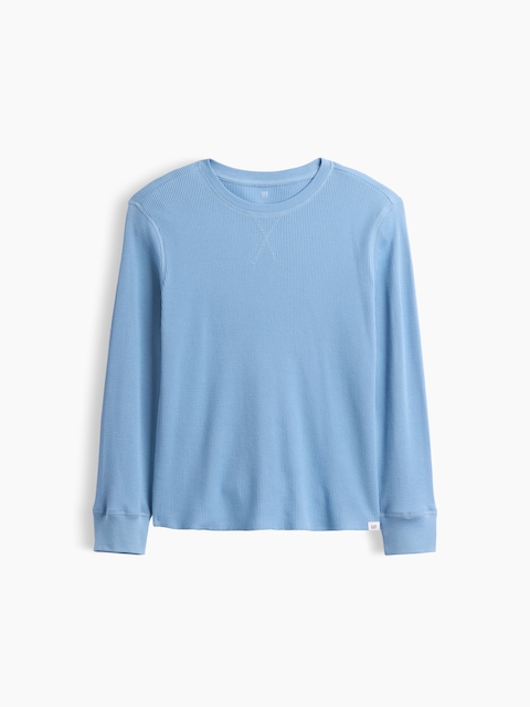 Kids Waffle-Knit Crewneck T-Shirt
