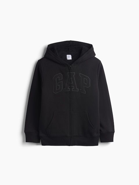 Kids Sherpa-Lined Zip Hoodie