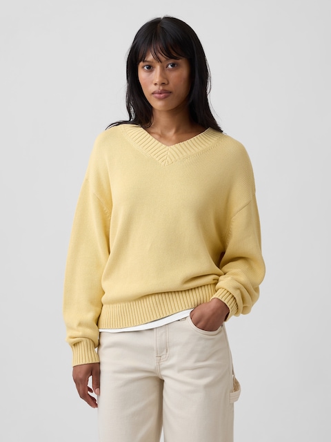 Oversized V-Neck Sweater