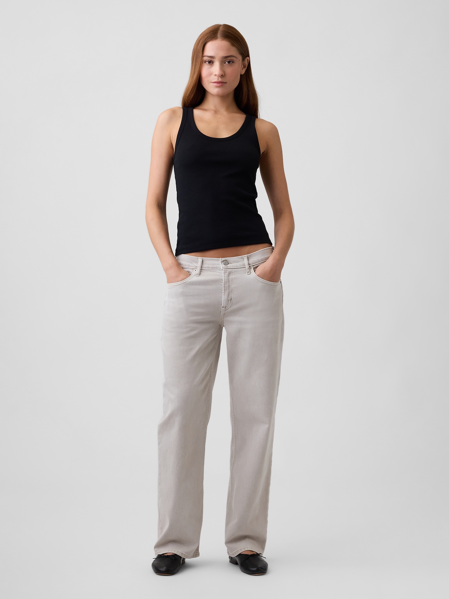 Low Rise '90s Loose Jeans