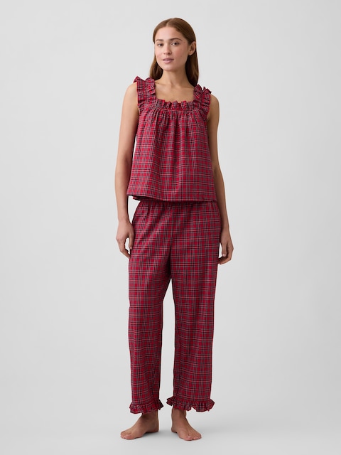 Poplin Ruffle PJ Pants