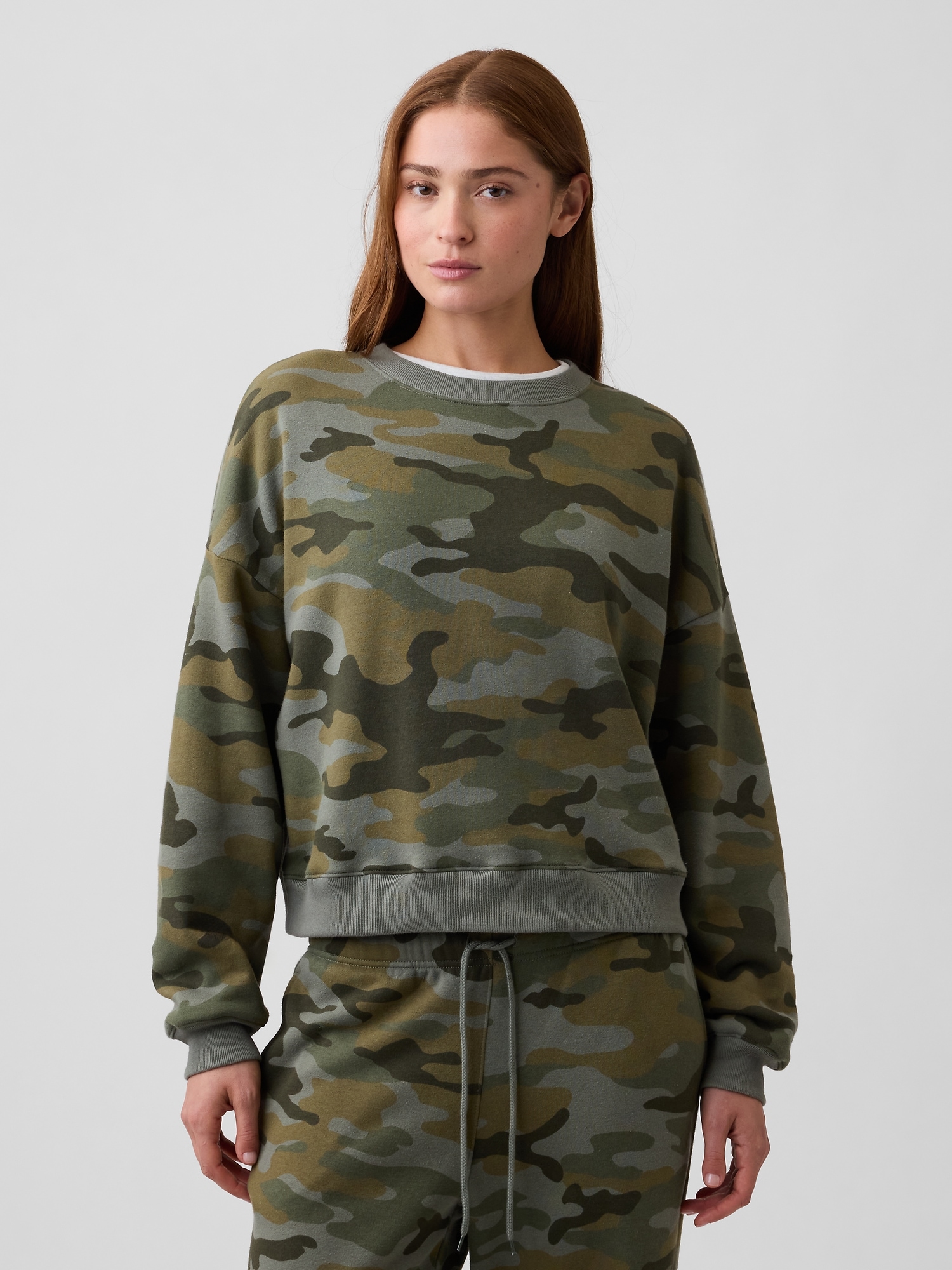 Relaxed Wedge Crewneck Sweatshirt