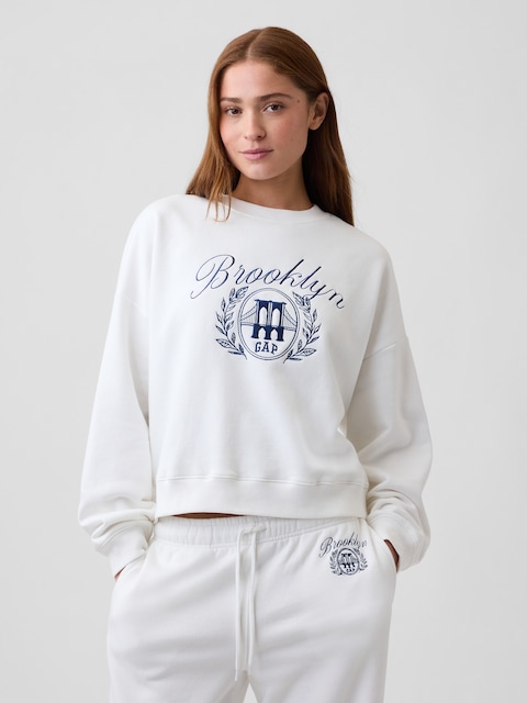 Oversized Wedge Crewneck Sweatshirt