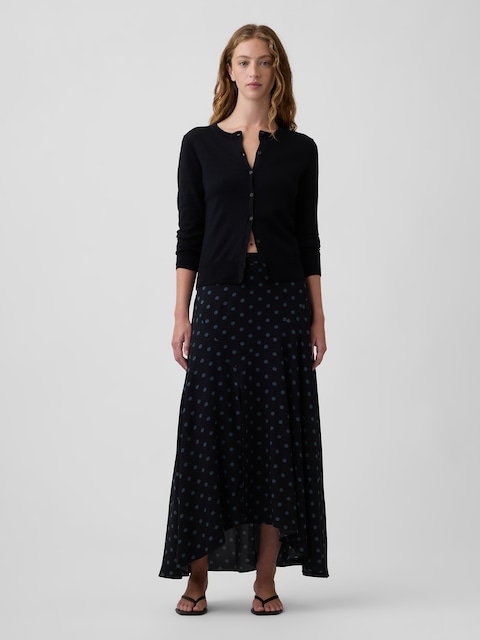 Pleated Midi Skirt
