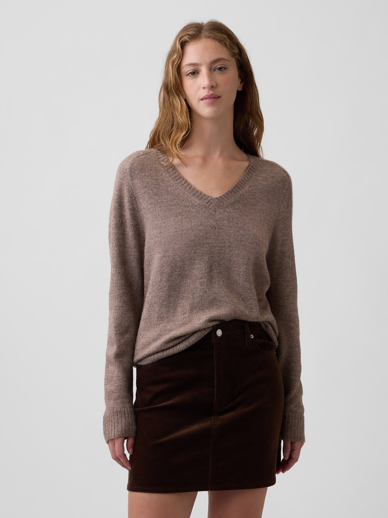 Relaxed Lightweight V-Neck Sweater