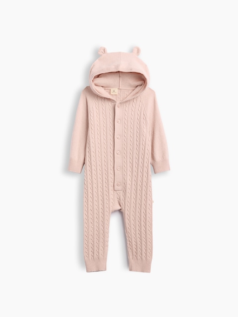 Baby CashSoft Cable-Knit One-Piece