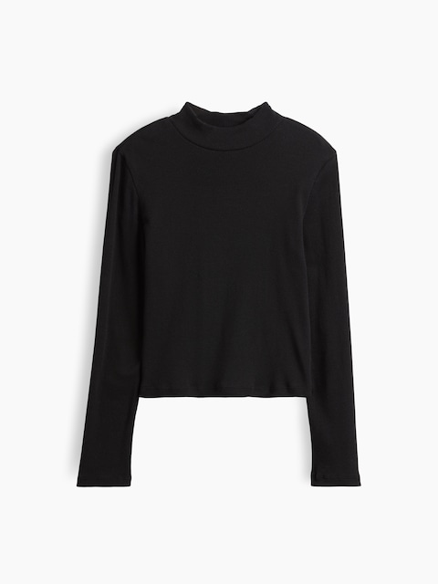 Kids Ribbed Mockneck Top