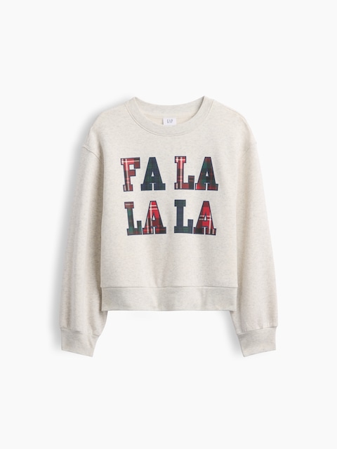 Kids Relaxed Wedge Crewneck Sweatshirt
