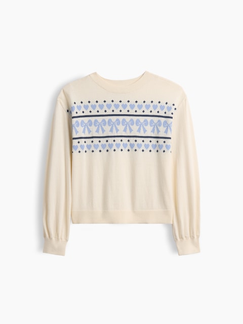 Kids Relaxed Intarsia Sweater