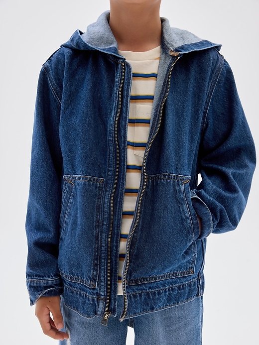 Kids Denim Utility Jacket | Gap Factory