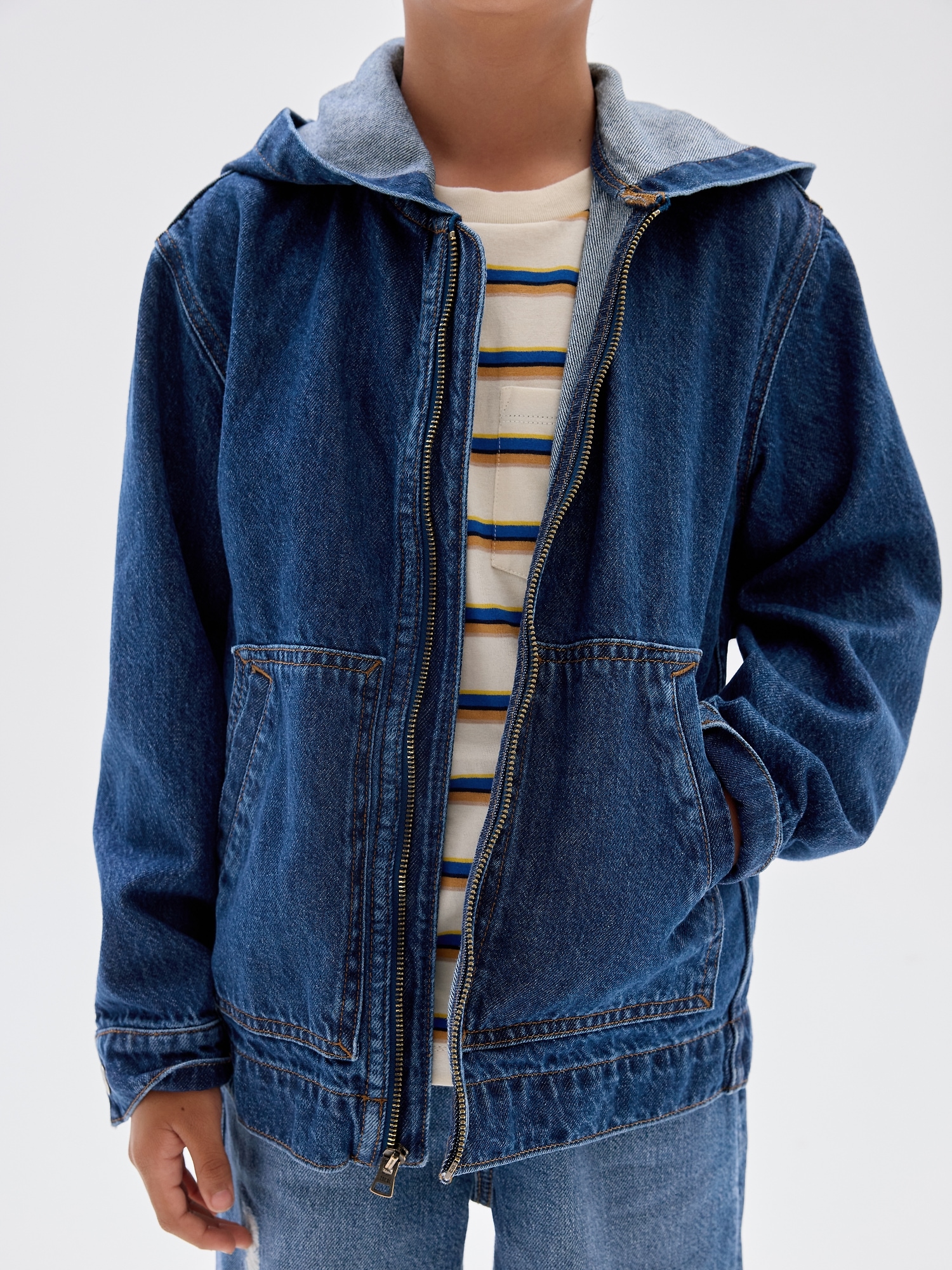 Kids Denim Utility Jacket