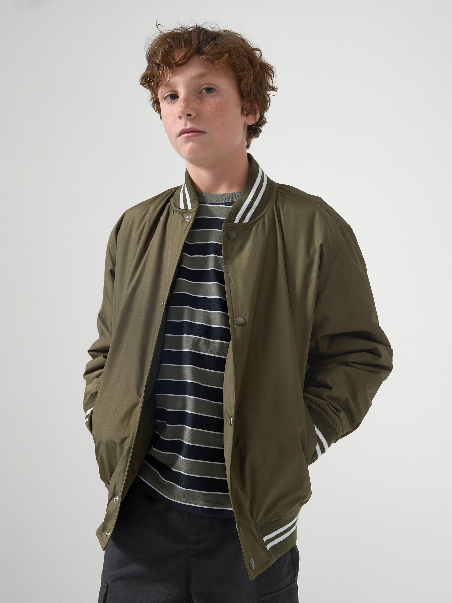 Kids Relaxed Varsity Jacket