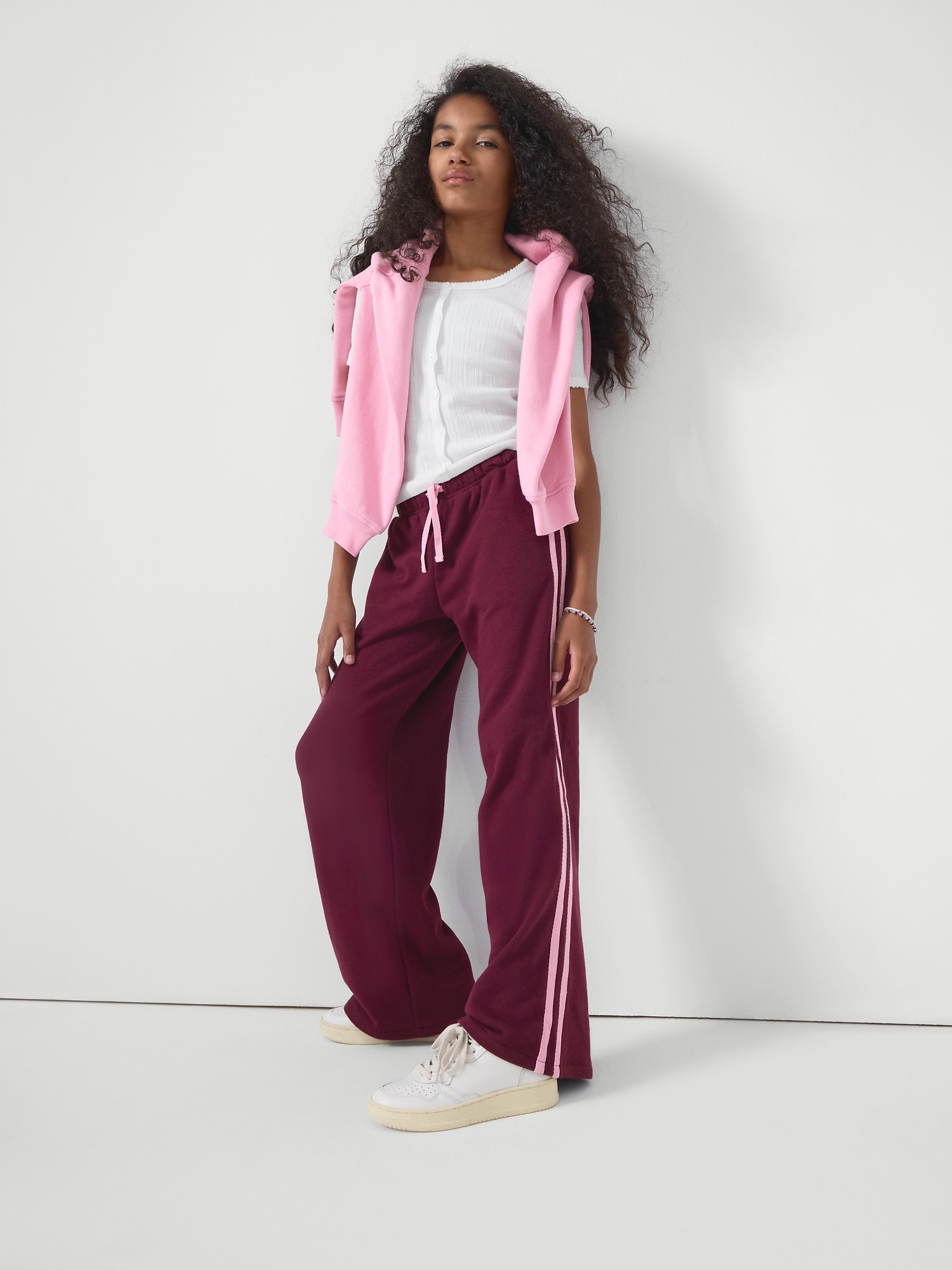 Kids Relaxed French Terry Track Pants