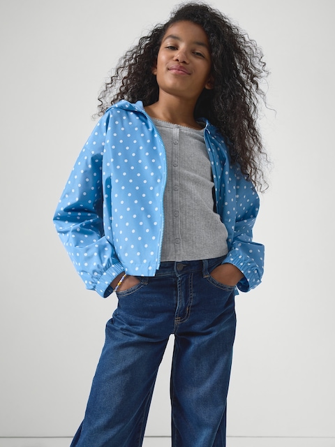 Kids Relaxed Print Windbreaker