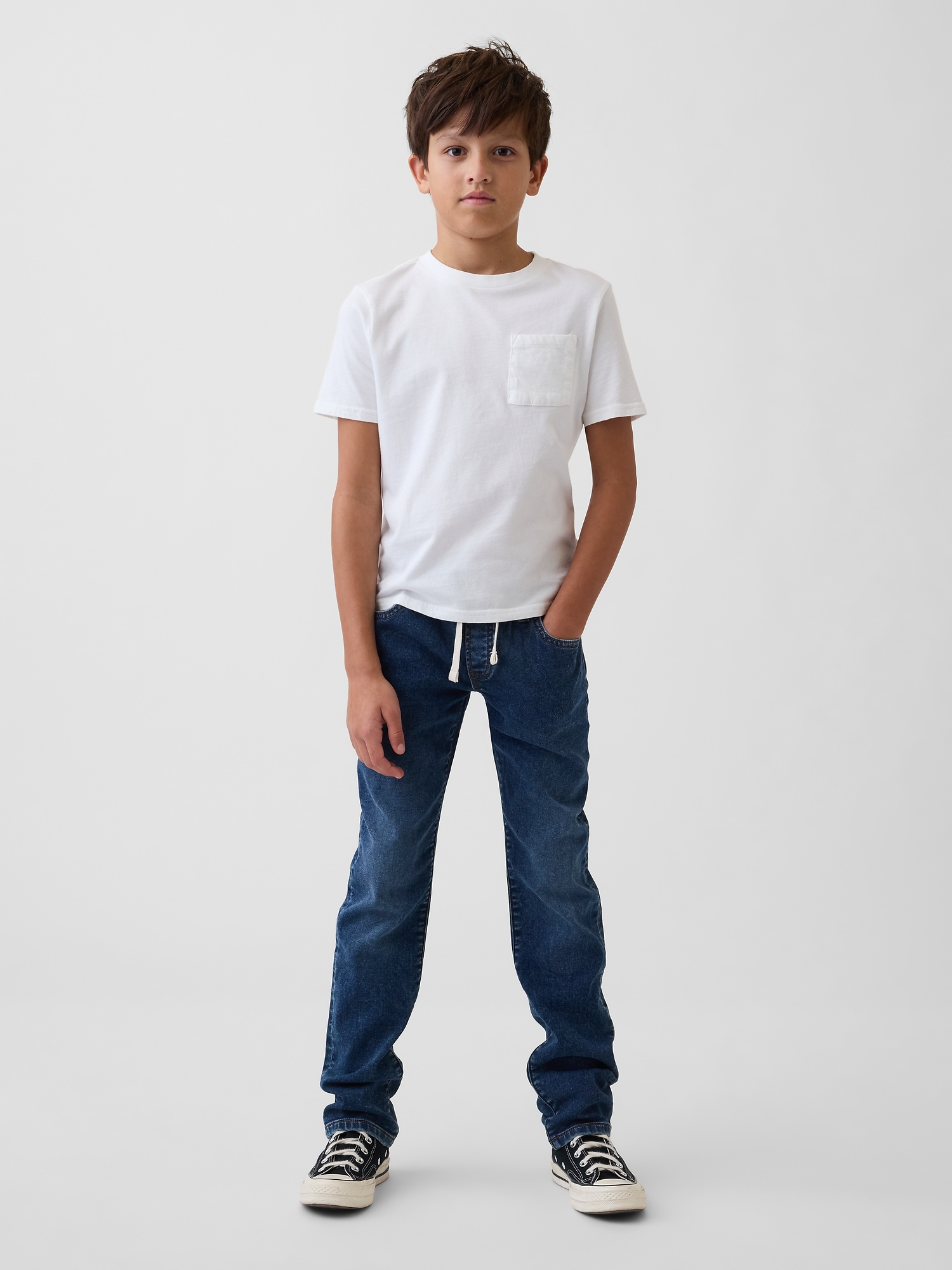 Kids Pull-On Slim Sweatpant Jeans
