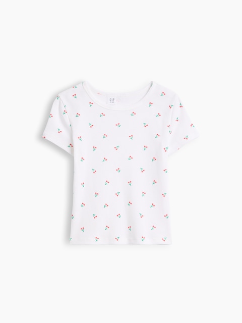 Kids Ribbed Crewneck T-Shirt