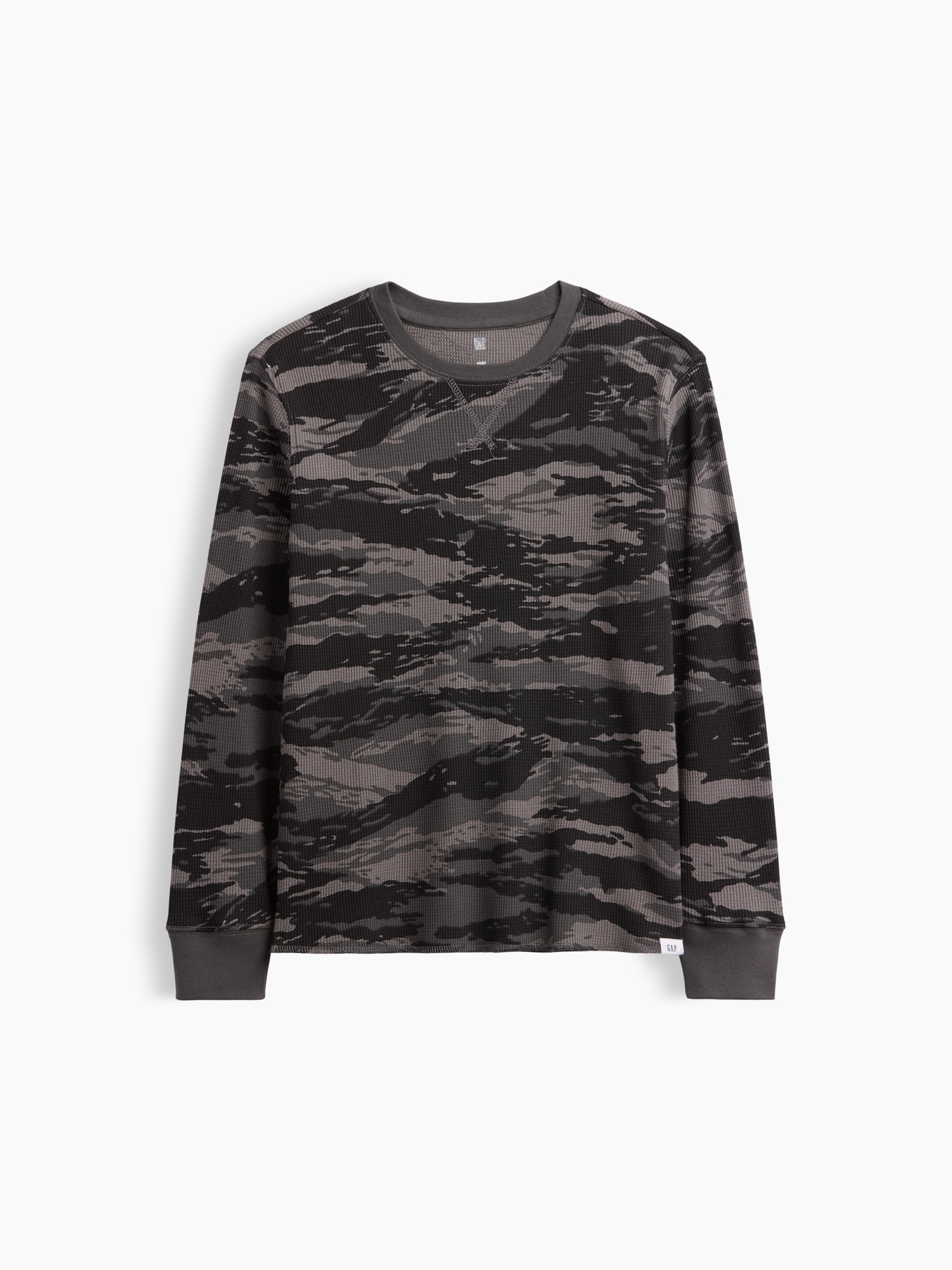 Kids Waffle-Knit Crewneck T-Shirt