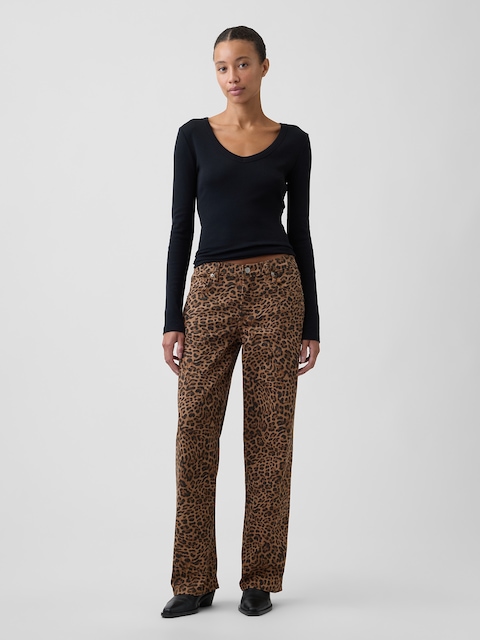 Low Rise '90s Loose Jeans