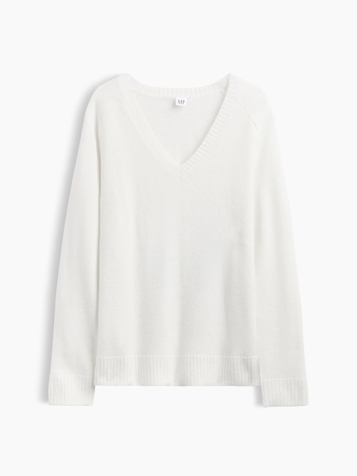 Relaxed Lightweight V-Neck Sweater | Gap Factory