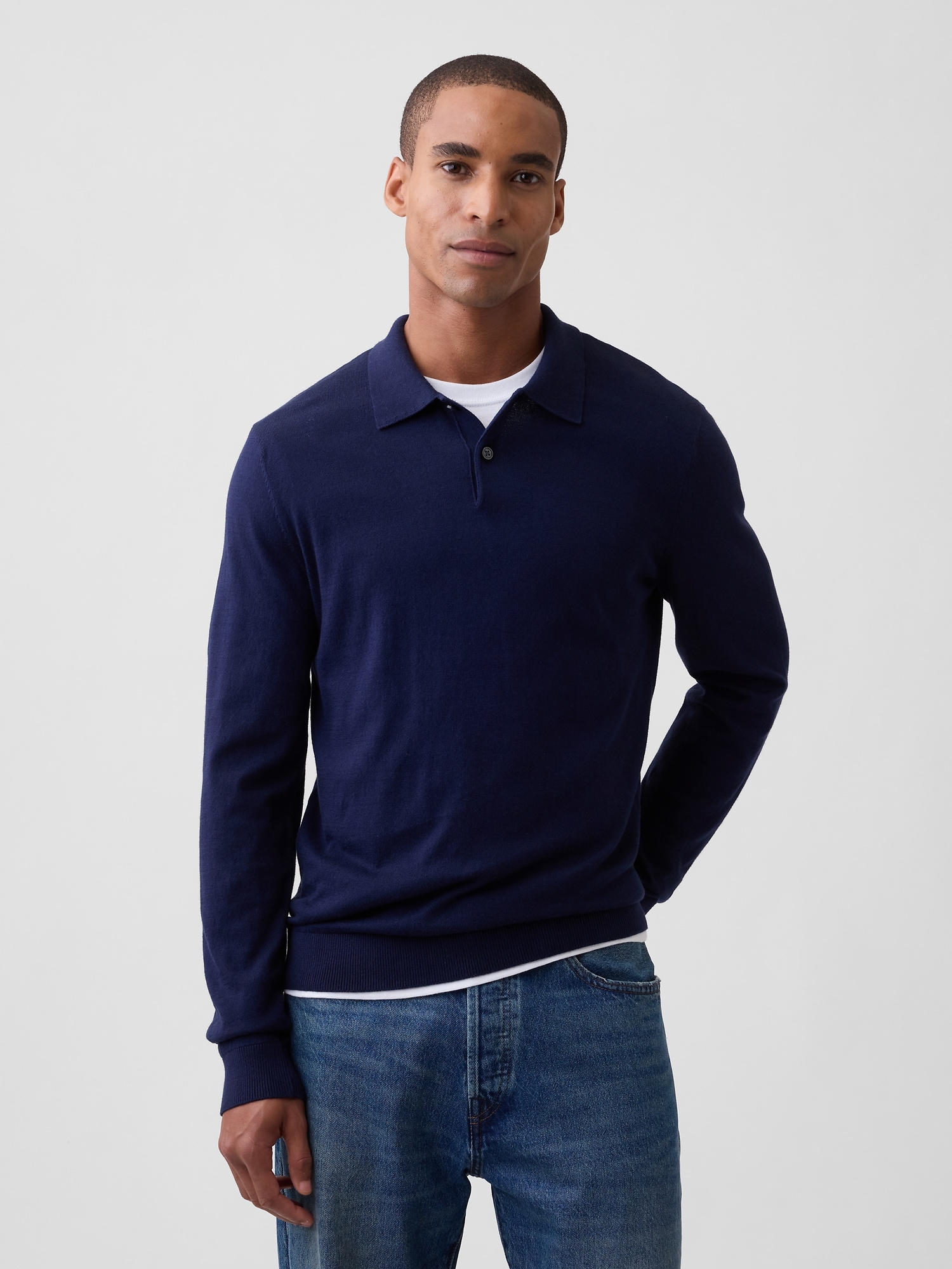 Long Sleeve Polo Shirt | Gap Factory