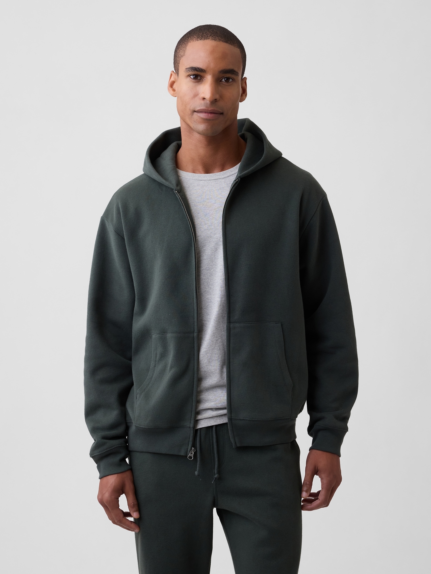 Adult VintageSoft Oversized Zip Hoodie