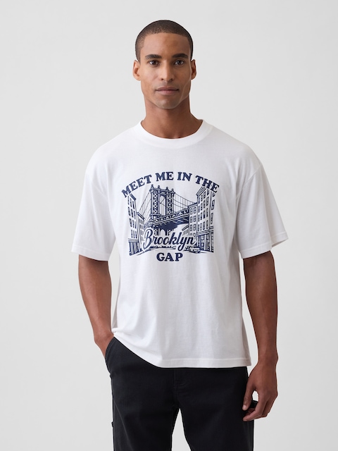 Everyday Soft Relaxed Gap NYC Graphic T-Shirt