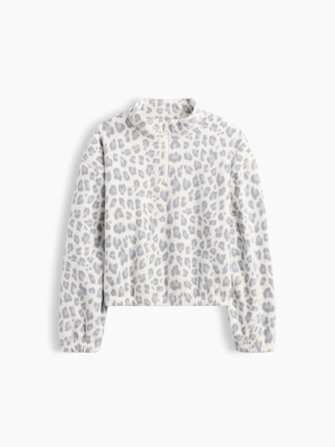Kids Relaxed Polar Fleece Half-Zip Sweatshirt