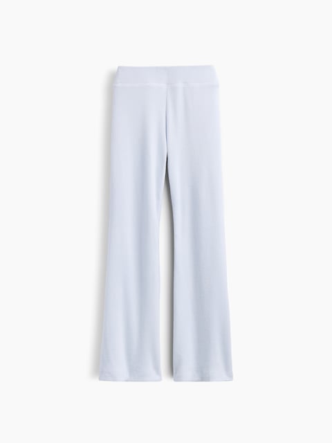 Kids Recycled Waffle-Knit Flare Leggings