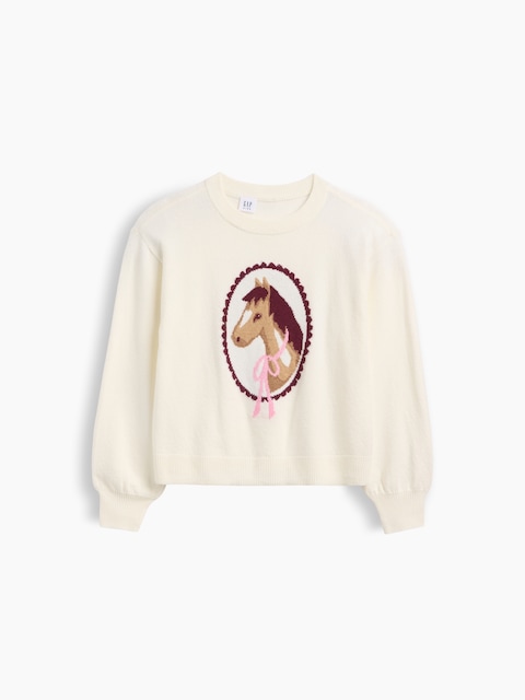 Kids CashSoft Relaxed Crewneck Sweater